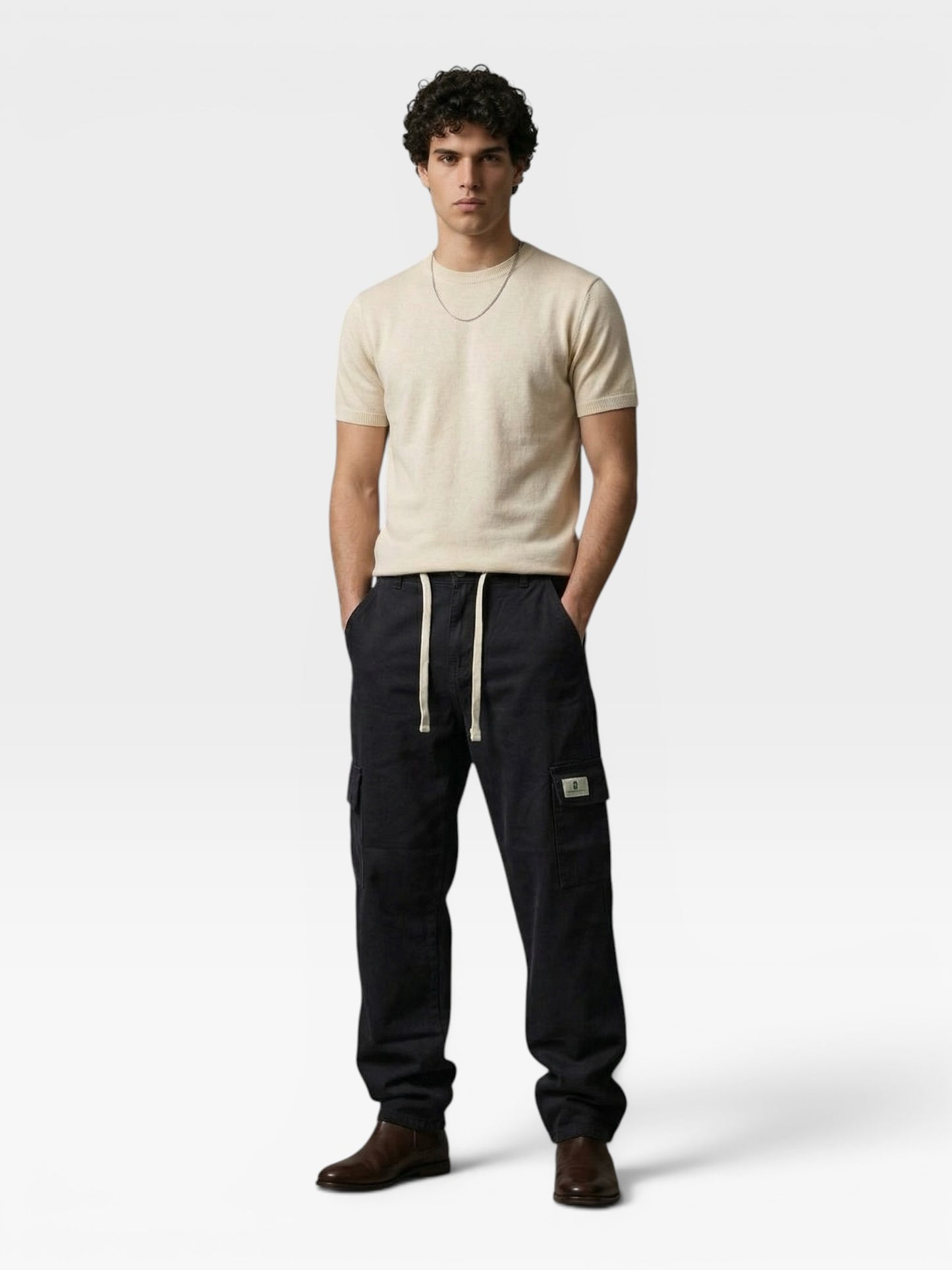 Slim Baggy Cargo Jeans