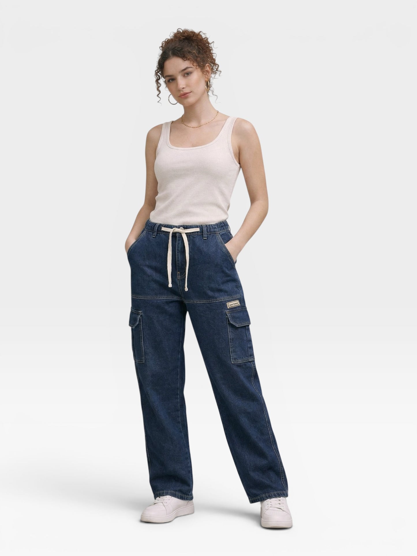 Relaxed Cargo Jeans